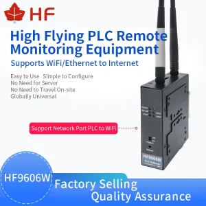 HF Official HF9606W PLC Remote Monitoring Device Industrial 4 Ports RJ45 Modubus MQTT D2D Virtual Port Channel WIFI to Ethernet