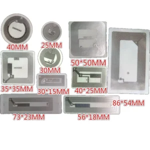 100PCS RFID 13.56Mhz IC card M1/S50 1K tags HF ISO14443A F1108 Chip sticker