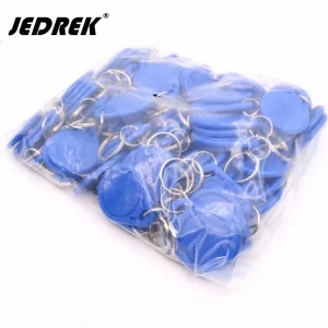 100piece/lot 125KHz Writable T5577 Chip RFID Keyfobs Keychain Key Token waterproof