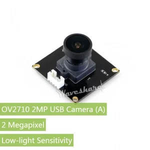 Waveshare OV2710 2MP USB Camera, Better Sensitivity in Low-light Condition, Driver-Free