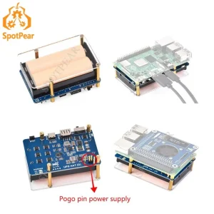 Raspberry Pi UPS HAT Supports 21700 Li battery(NOT included) 5V Uninterruptible Power Supply