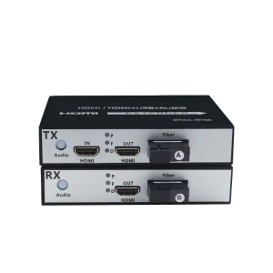1 pair HDMI 1 in 2 out Fiber Optic Video Optical Converters 1-channel Extender 1080P HDMI video Transceiver optical terminal